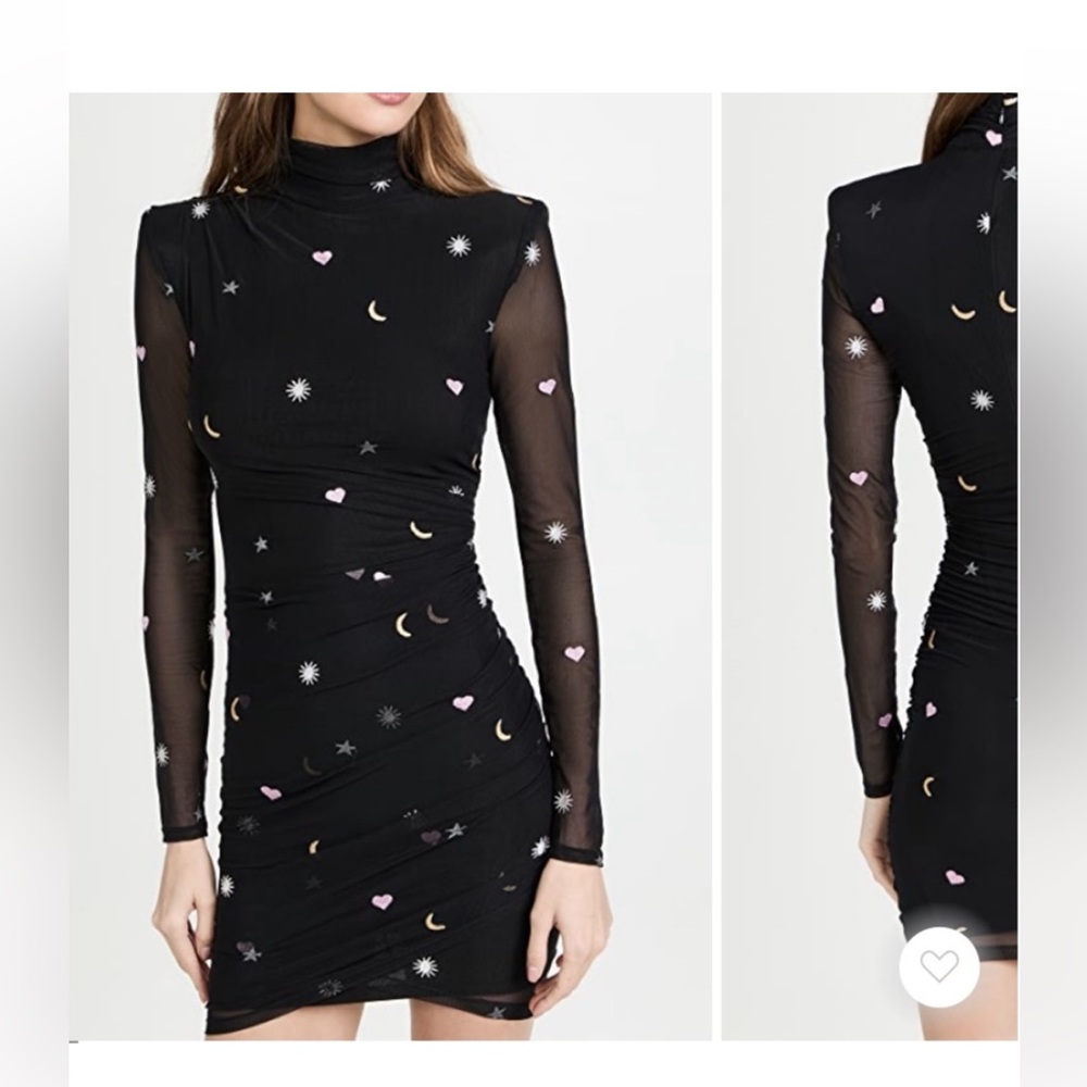 NWT never worn CINQ À SEPT Marlene Hearts & Stars Sheath Dress